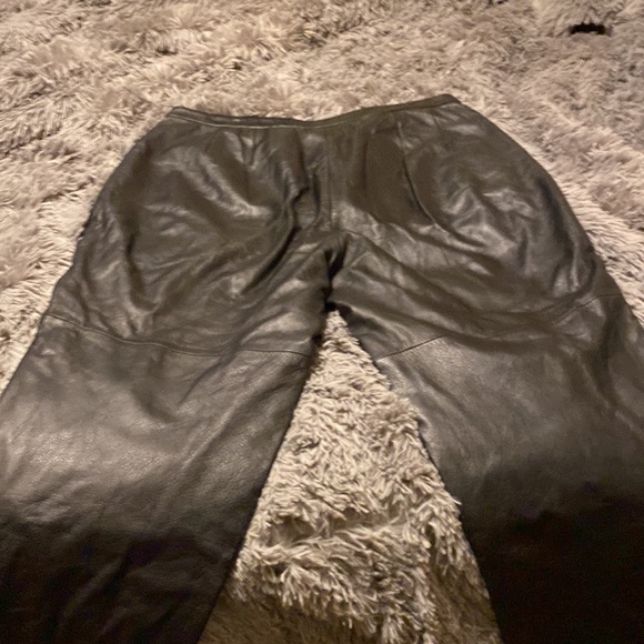 Vintage Lane Bryant Real Leather pants, not Faux natural leather, lined inside. - Picture 3 of 3